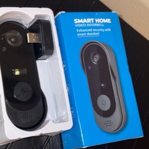 Smart Home Video Doorbell - Black